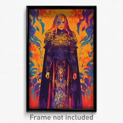 Greek Movie Poster - Woman Feeling Angry, Lovely Shoulder Armor (Art Print)