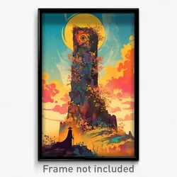 Spanish Movie Poster - Natural Tower (Spain Psychedelic Art Retro Film Print)