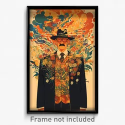 Spanish Movie Poster - Man Feeling Resignation, Expensive Dress Flower (Print)