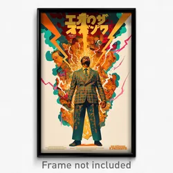 Mexican Movie Poster - Man Feeling Impatient, Striking Plaid Jacket (Art Print)
