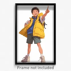 Anime Art Poster - Boy Feeling Hatred Wearing Awesome Yellow Vest (Print)