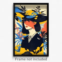 Icelandic Movie Poster - Girl Feeling Bored, Active Hat Ornament (Art Print)