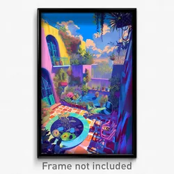 Art Poster - Fancy Hideout (Psychedelic Trippy Weird 11x17 Print)