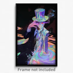 Anime Art Poster - Man Feeling Passion Wearing Noteworthy Top Hat (Print)