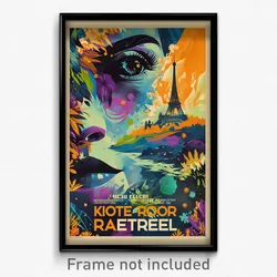 French Movie Poster - Vivid Retreat (France Psychedelic Art Retro Film Print)
