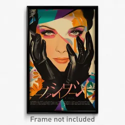 German Movie Poster - Woman Feeling Demoralized, Well Groomed Mismatched Gloves