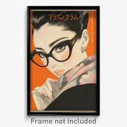 Chinese Movie Poster - Woman Feeling Shy, Original Black Framed Eyewear (Print)