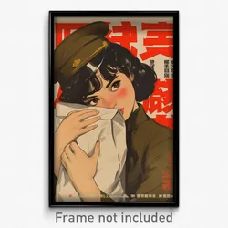 Chinese Movie Poster - Girl Feeling Unnerved, Handmade Grocery Bag (Art Print)