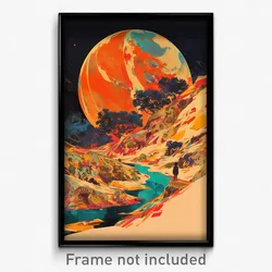 Greek Movie Poster - Fantastic Crater (Greece Psychedelic Art Retro Film Print)