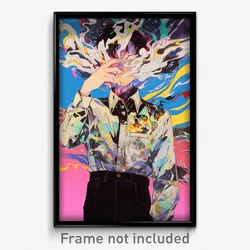 Anime Art Poster - Boy Feeling Thankful Wearing Academic Blouse (Print)