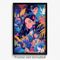 Thai Movie Poster - Leafy Runoff (Thailand Psychedelic Art Retro Film Print)