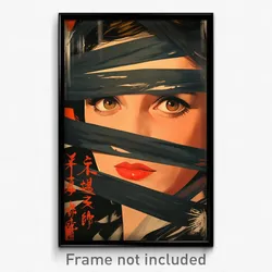 French Movie Poster - Girl Feeling Love, Aged Straitjacket (France Art Print)