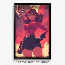 Anime Art Poster - Woman Feeling Scorn Wearing Advanced Clothes (Print)