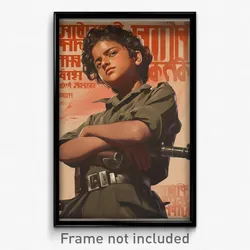 Bollywood Movie Poster - Boy Feeling Relaxed, Thin Military Jacket (Art Print)