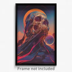 Movie Art Poster - Metallic Backdrifting (Psychedelic Retro Weird Film Print)