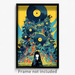 Indonesian Movie Poster - Homely Vinyl Record (Indonesia Retro Film Art Print)
