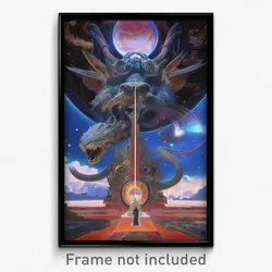Movie Art Poster - Important Fields (Psychedelic Retro Weird Film Print)