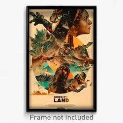 Icelandic Movie Poster - Showy Land (Iceland Psychedelic Art Retro Film Print)