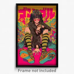 Thai Movie Poster - Girl Feeling Epiphany, Lively Striped Socks (Art Print)