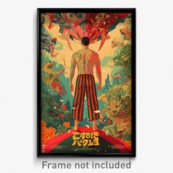 Thai Movie Poster - Man Feeling Courage, Remarkable Striped Pants (Art Print)