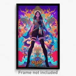 Thai Movie Poster - Woman Feeling Liking, Made Up Knee Boots (Art Print)