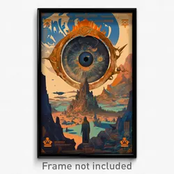 Icelandic Movie Poster - Majestic Dominion (Iceland Retro Film Art Print)