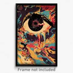 Spanish Movie Poster - Warm Pizza (Spain Psychedelic Art Retro Film Print)