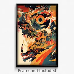 Vietnamese Movie Poster - Smoggy Aerie (Vietnam Retro Film Art Print)