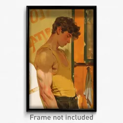 Spanish Movie Poster - Man Feeling Self Understanding, Golden Sleeveless (Print)