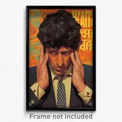 Bollywood Movie Poster - Man Feeling Hate, Steel Aqua Necktie (India Art Print)