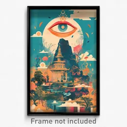 Bollywood Movie Poster - Thoughtful Wall (India Retro Hindi Film Art Print)