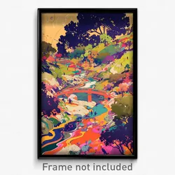 Art Poster - Crazy Well (Psychedelic Trippy Weird 11x17 Print)