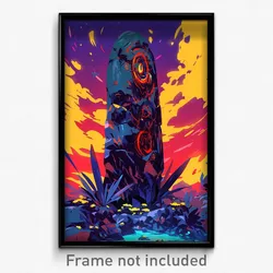 Art Poster - Shady Menhir (Psychedelic Trippy Weird 11x17 Print)
