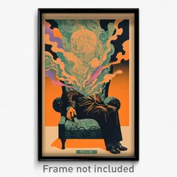 Mexican Movie Poster - Light Blue Chair (Mexico Retro Film Art Print)