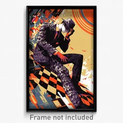 Movie Art Poster - Man Feeling Worried, Immaculate Argyle Legwear (Film Print)