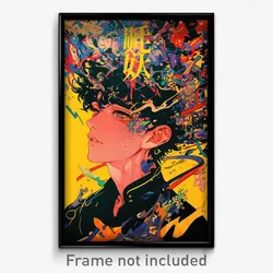 Vietnamese Movie Poster - Boy Feeling Self Motivated, Violet Yellow Bow (Print)