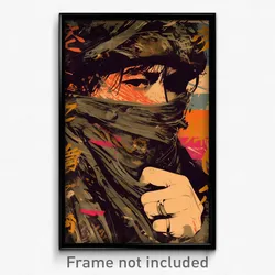 Vietnamese Movie Poster - Boy Feeling Vigilance, Warped Brown Scarf (Art Print)
