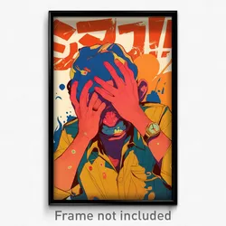 Bollywood Movie Poster - Boy Feeling Coercive, Handsome Cosplay (Art Print)