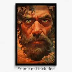 Greek Movie Poster - Vacant Jupiter (Greece Psychedelic Art Retro Film Print)