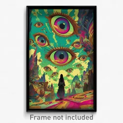 Spanish Movie Poster - Beloved Gully (Spain Psychedelic Art Retro Film Print)