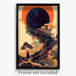 Spanish Movie Poster - Unknown Commons (Spain Psychedelic Art Retro Film Print)