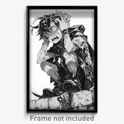 Anime Art Poster - Boy Feeling Panicked, Prestigious Frilled Socks (Print)