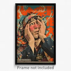 Chinese Movie Poster - Man Feeling Puzzled, Flamboyant Bandana (China Art Print)