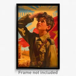 Spanish Movie Poster - Boy Feeling Contentment, Elaborate Chaldea Uniform