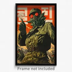 Korean Movie Poster - Leafy Mountain (Korea Psychedelic Art Retro Film Print)