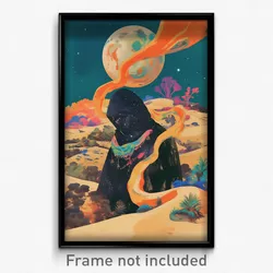 Greek Movie Poster - Antique Dunes (Greece Psychedelic Art Retro Film Print)