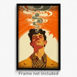 German Movie Poster - Boy Feeling Cynicism, Royal Brown Cardigan (Art Print)