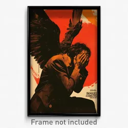 Icelandic Movie Poster - Boy Feeling Tenderness, Homely Large Wings (Art Print)