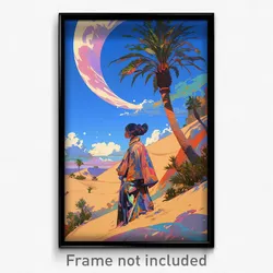 Art Poster - Terrific Dunes (Psychedelic Trippy Weird 11x17 Cartoon Print)