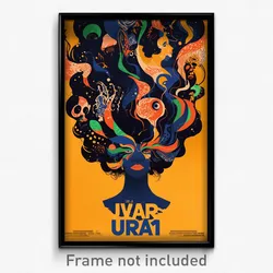 Brazilian Movie Poster - Wiggly Visage (Brazil Psychedelic Art Retro Film Print)